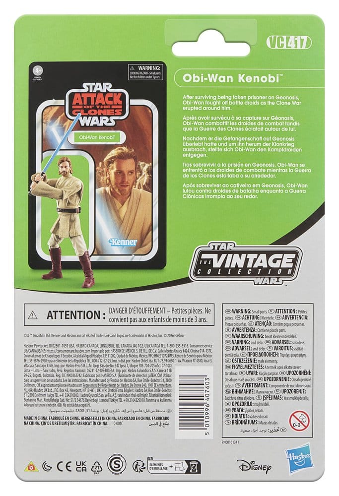 Star Wars Episode II Vintage Collection Action Figure Obi-Wan Kenobi 10 cm - Image 5