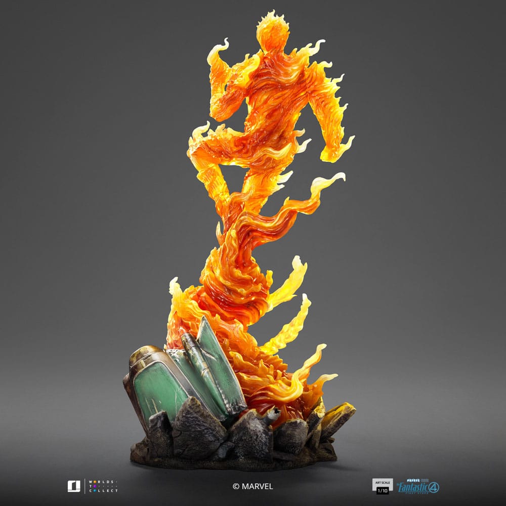 Fantastic Four Art Scale Statue 1/10 Human Torch 30 cm - Image 12