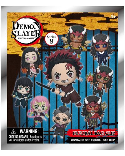 Demon Slayer Season 3 3D Foam Bag Clips Series 8 Display 1x
