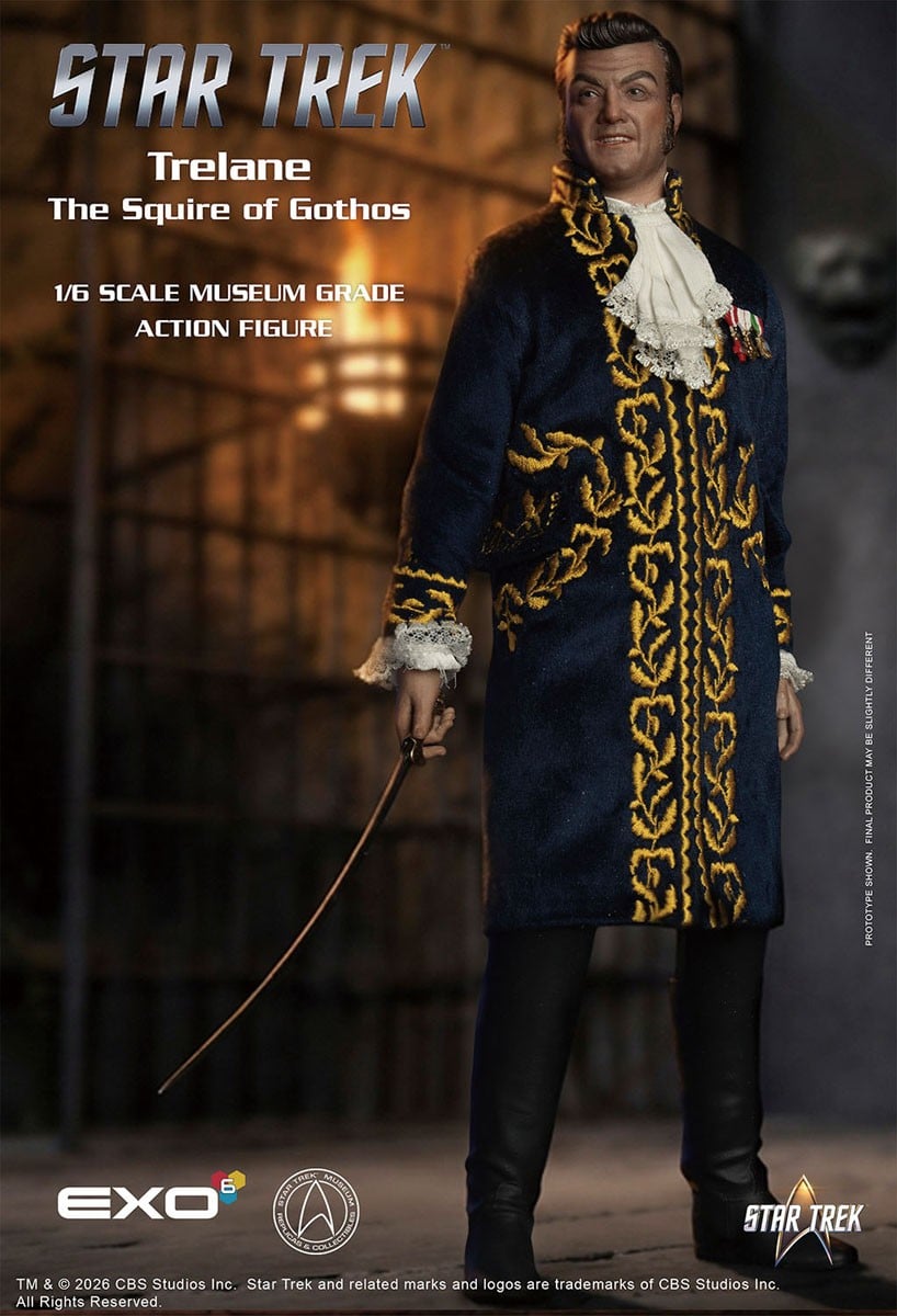 Hyper Realistic Action Figure Star Trek Trelane The Squire of Gothos Completed
