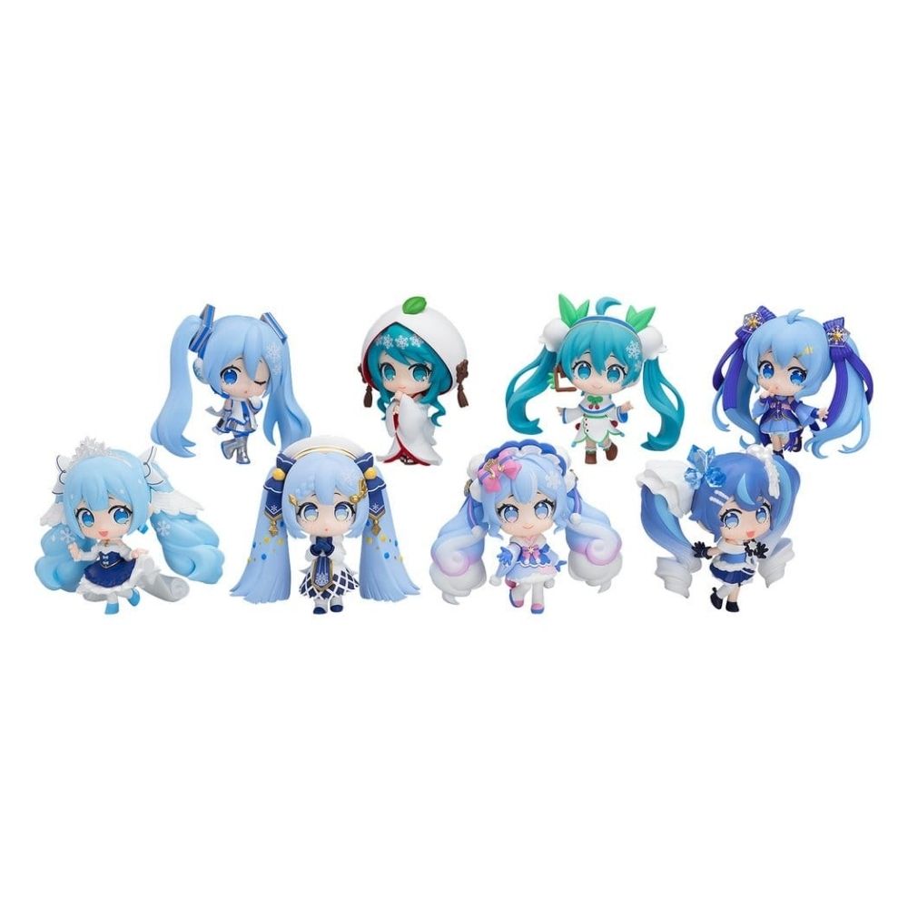 Character Vocal Series 01: Hatsune Miku Mini Figure Snow Miku All Stars Figure Collection Vol. 2 8 cm Blind Box Assortment (8)