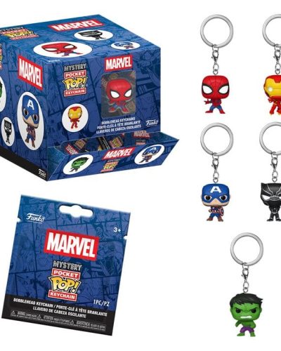 Marvel Comics POP! Vinyl Keychains 4 cm Display (12)