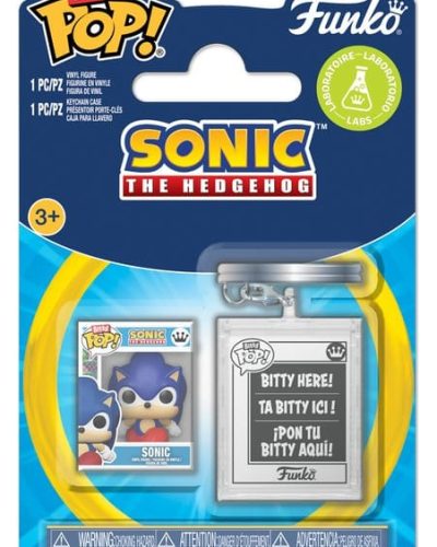 Sonic the Hedgehog Bitty POP! & Accessory Vinyl Figure 2-Pack Sonic w/KCHN 2 cm