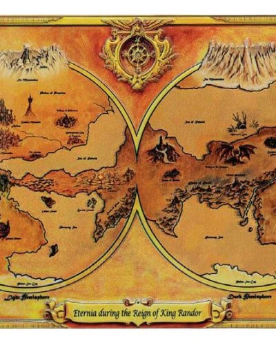 Masters of the Universe Replica Metal Map of Eternia Limited Edition 10 x 15 cm
