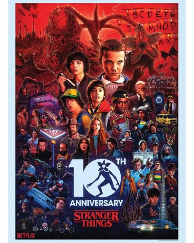 Stranger Things Art Print 10th Anniversary Limited Edition 21 x 42 cm