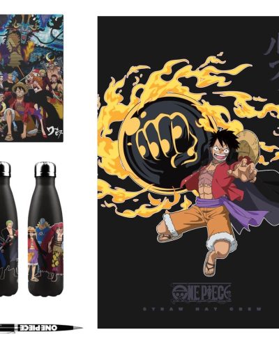 One Piece Aluminum Bottle, Notebook, Blanket, Pen Gift Set