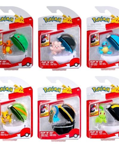Pokemon Clip 'n' Go Minifigures Poké Balls ver. 22 Assortments (6)