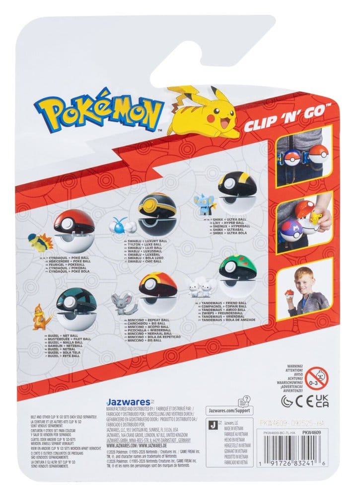Pokémon Clip 'n' Go Minifigures Poké Balls ver. 23 Assortment (6) - Image 9