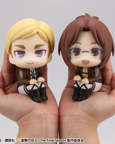 Attack on Titan Look Up PVC Statues Hange Zoe & Erwin Smith (with gift) 11 cm