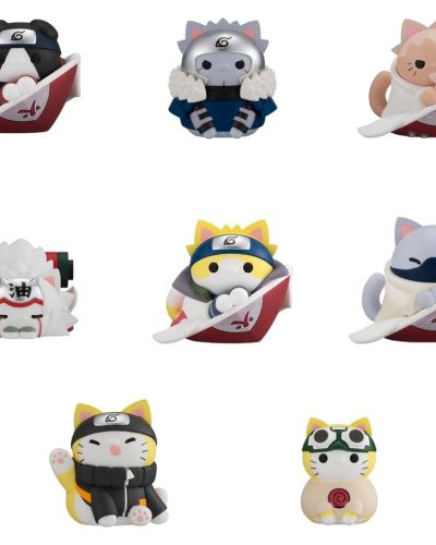Naruto Shippuden Mega Cat Project Nyaruto! Mini Figures The bond between master and disciple ver. Blind Box Assortment (8) (Repeat)