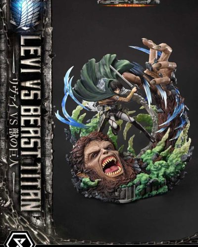 Attack on Titan Ultimate Premium Masterline Series Statue 1/4 Levi Versus Beast Titan 73 cm
