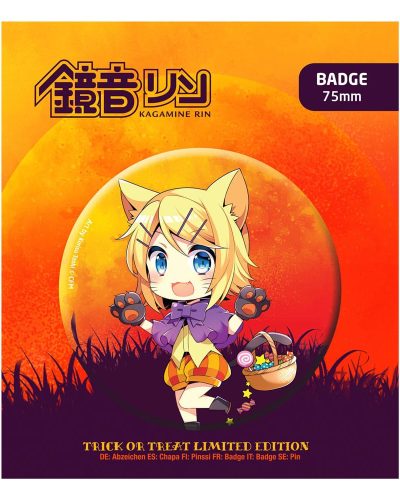 Hatsune Miku Pin Badge Halloween Limited Edition Kagamine Rin