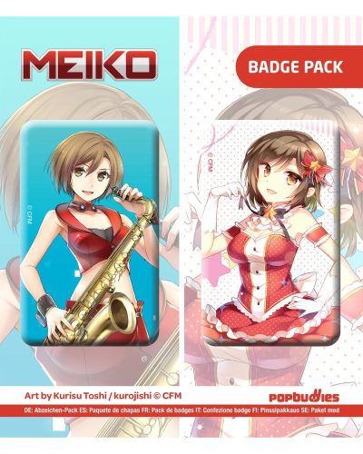 Vocaloid Button 2-Pack Meiko (Art by Kurisu Toshi / kurojishi)