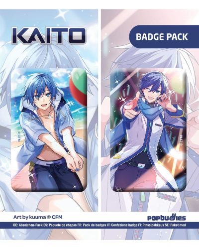 Vocaloid Button 2-Pack Kaito (Art by kuuma)