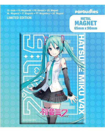Hatsune Miku Fridge Magnet V4x Metal
