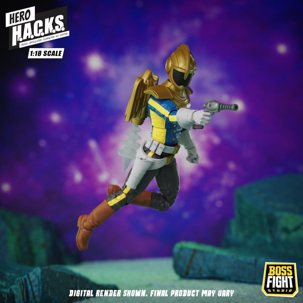Hero H.A.C.K.S. Core Action Figure 1/18 Heroes and Villains Wave 1 Jett Steelblade: Stellar Knight of Accord - Bild 9
