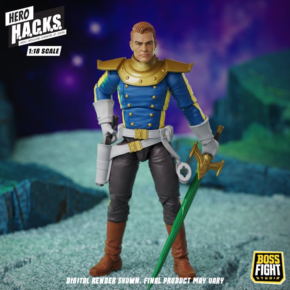 Hero H.A.C.K.S. Core Action Figure 1/18 Heroes and Villains Wave 1 Jett Steelblade: Stellar Knight of Accord - Bild 10
