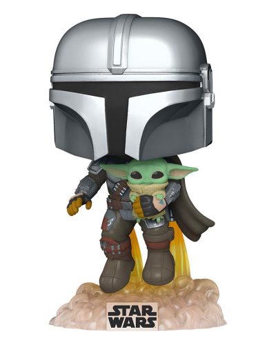 Star Wars The Mandalorian POP! TV Vinyl Figure Mando Flying w/ Jet Pack 9 cm
