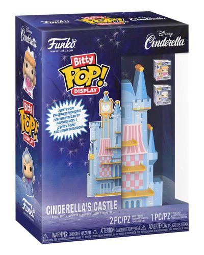 Disney Bitty POP! Display with 2 Vinyl Figures Cinderella's Castle