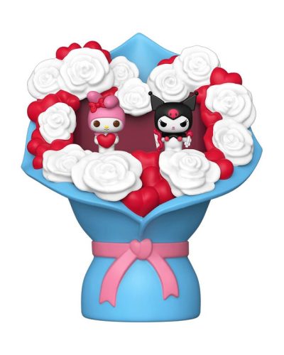Sanrio Bitty POP! Bouquet Vinyl Figure 2-Pack My Melody & Kuromi (Valentine) 4 cm