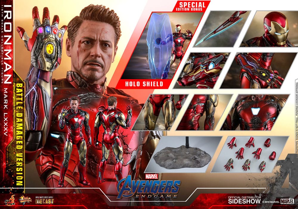 Avengers: Endgame Movie Masterpiece Diecast Action Figure 1/6 Iron Man Mark LXXXV (Battle Damaged Version) Special Edition 32 cm - Image 24