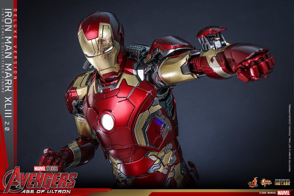 Avengers: Age of Ultron Movie Masterpiece Diecast Action Figure 1/6 Iron Man Mark XLIII (2.0) (Deluxe Version) 32 cm - Image 6