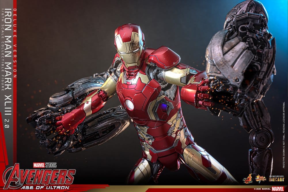 Avengers: Age of Ultron Movie Masterpiece Diecast Action Figure 1/6 Iron Man Mark XLIII (2.0) (Deluxe Version) 32 cm - Image 11