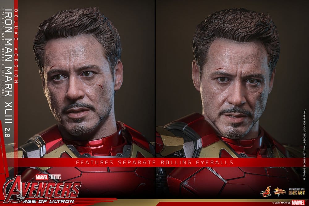 Avengers: Age of Ultron Movie Masterpiece Diecast Action Figure 1/6 Iron Man Mark XLIII (2.0) (Deluxe Version) 32 cm - Image 20