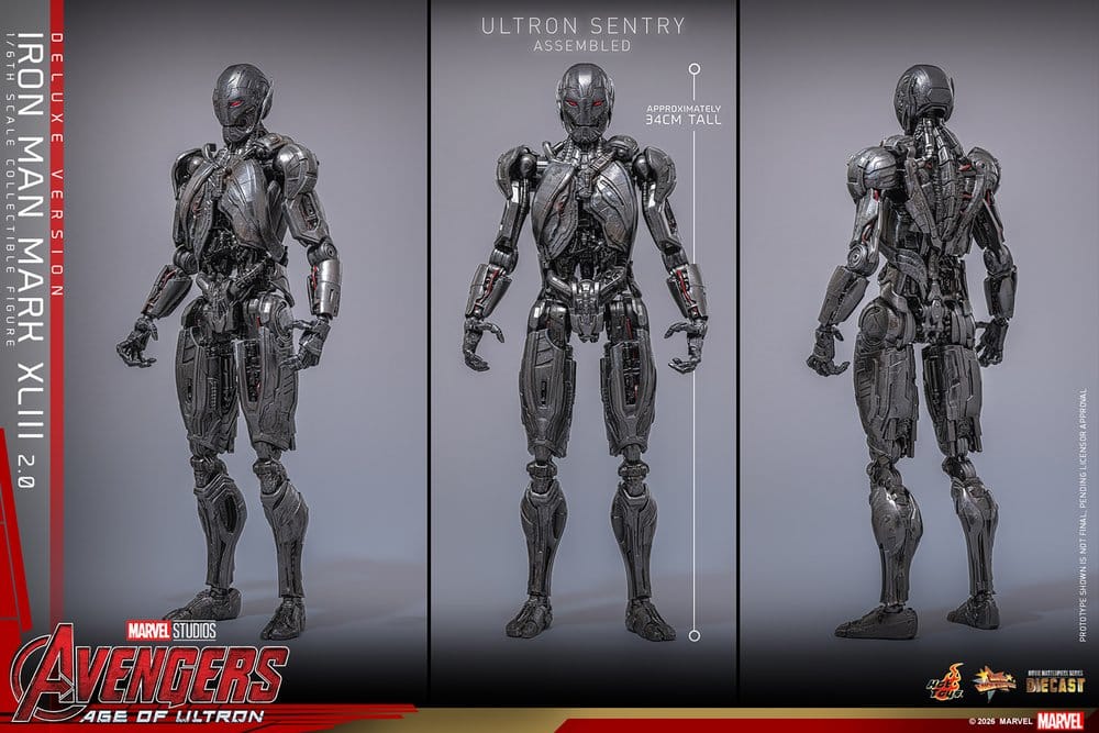 Avengers: Age of Ultron Movie Masterpiece Diecast Action Figure 1/6 Iron Man Mark XLIII (2.0) (Deluxe Version) 32 cm - Image 23