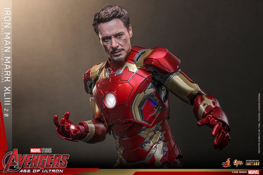 Avengers: Age of Ultron Movie Masterpiece Diecast Action Figure 1/6 Iron Man Mark XLIII (2.0) 32 cm - Image 7