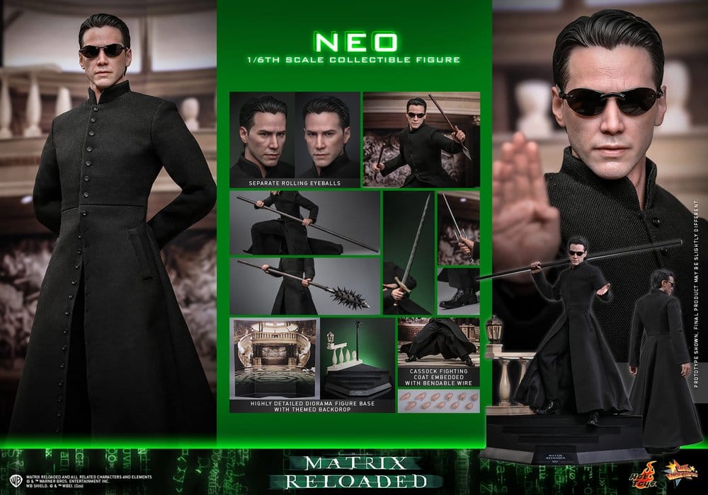 Matrix Movie Masterpiece Action Figure 1/6 Neo 31 cm - Image 23
