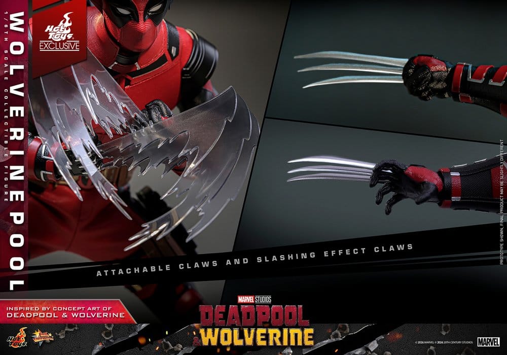 Deadpool & Wolverine Movie Masterpiece Action Figure 1/6 Wolverinepool Hot Toys Exclusive 31 cm - Image 19