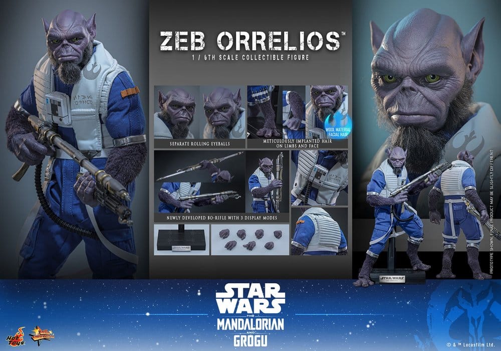 Star Wars Movie Masterpiece Action Figure 1/6 Zeb Orrelios 33 cm - Image 19