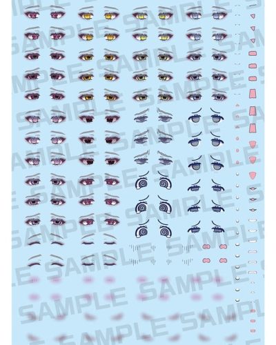 Megami Device MSG Plastic Model Kit 1/1 Desire Maiden Medic Night Shift Eye Decal Set