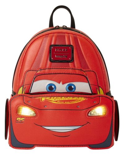 Cars by Loungefly Mini Backpack 20th Anniversary Lightning McQueen Metallic LightUp