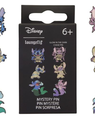 Lilo & Stitch by Loungefly Enamel Pins Stitch & Angel Halloween Costumes Blind Display (12)