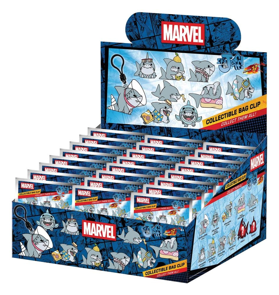 Marvel Rivals 3D PVC Bag Clips Jeff the Land Shark Series 17