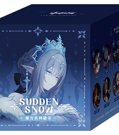 Genshin Impact Sudden Snow Series Pin Badges 6 cm Blind Box Display (6)
