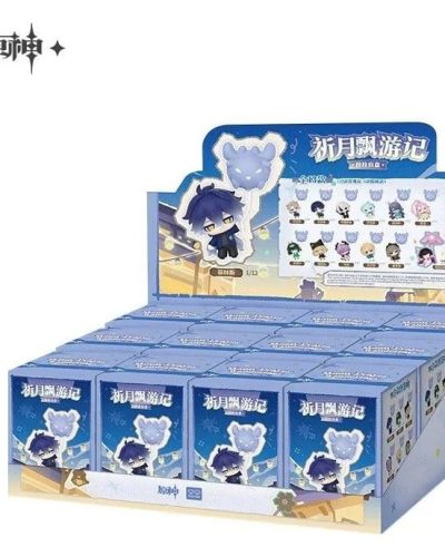Genshin Impact Hanging Keychains Moon-Prayer Journey Series Blind Box Display (12)