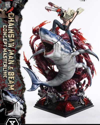 Chainsaw Man Concept Masterline Series Statue 1/6 Chainsaw Man & Beam Bonus Version 73 cm