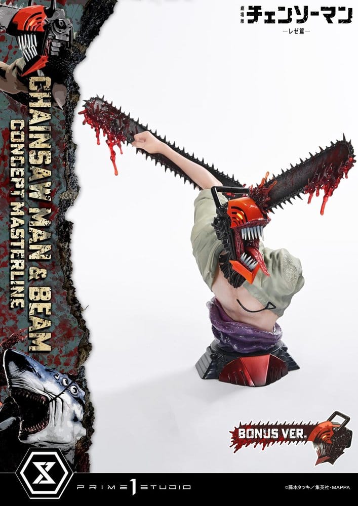Chainsaw Man Concept Masterline Series Statue 1/6 Chainsaw Man & Beam Bonus Version 73 cm - Image 12