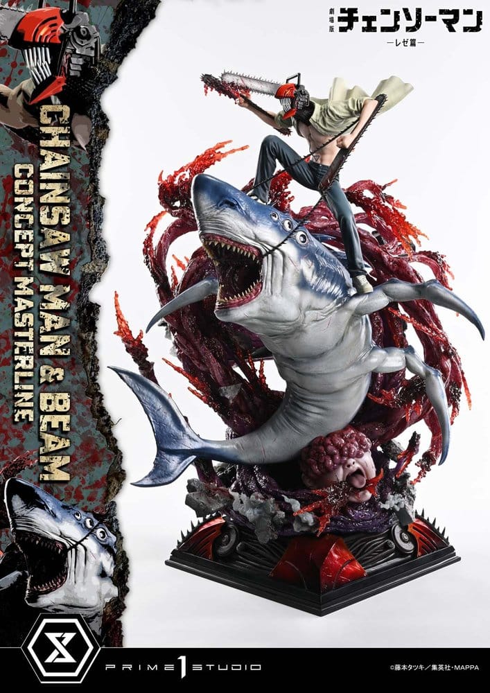 Chainsaw Man Concept Masterline Series Statue 1/6 Chainsaw Man & Beam Bonus Version 73 cm - Image 13