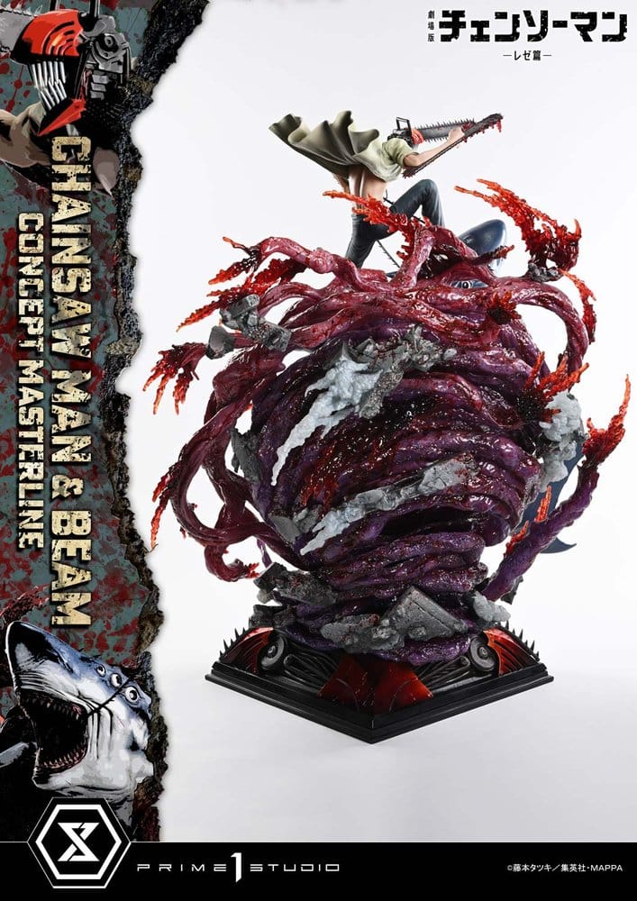 Chainsaw Man Concept Masterline Series Statue 1/6 Chainsaw Man & Beam Bonus Version 73 cm - Image 14