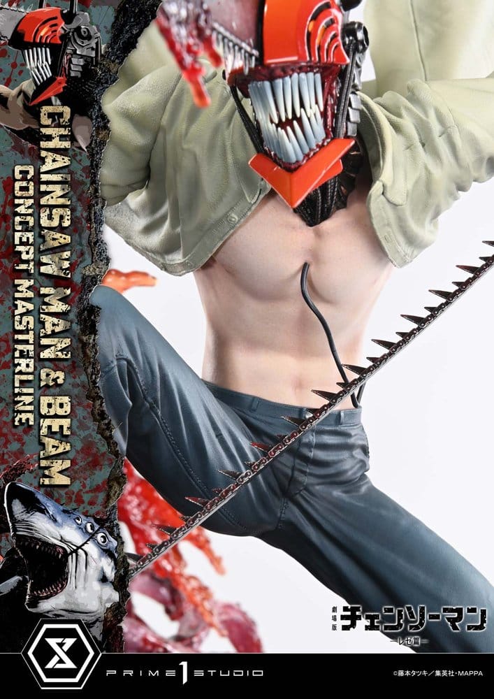 Chainsaw Man Concept Masterline Series Statue 1/6 Chainsaw Man & Beam Bonus Version 73 cm - Image 19
