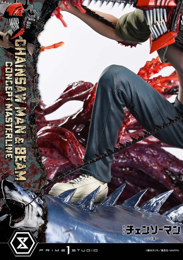 Chainsaw Man Concept Masterline Series Statue 1/6 Chainsaw Man & Beam Bonus Version 73 cm - Image 23