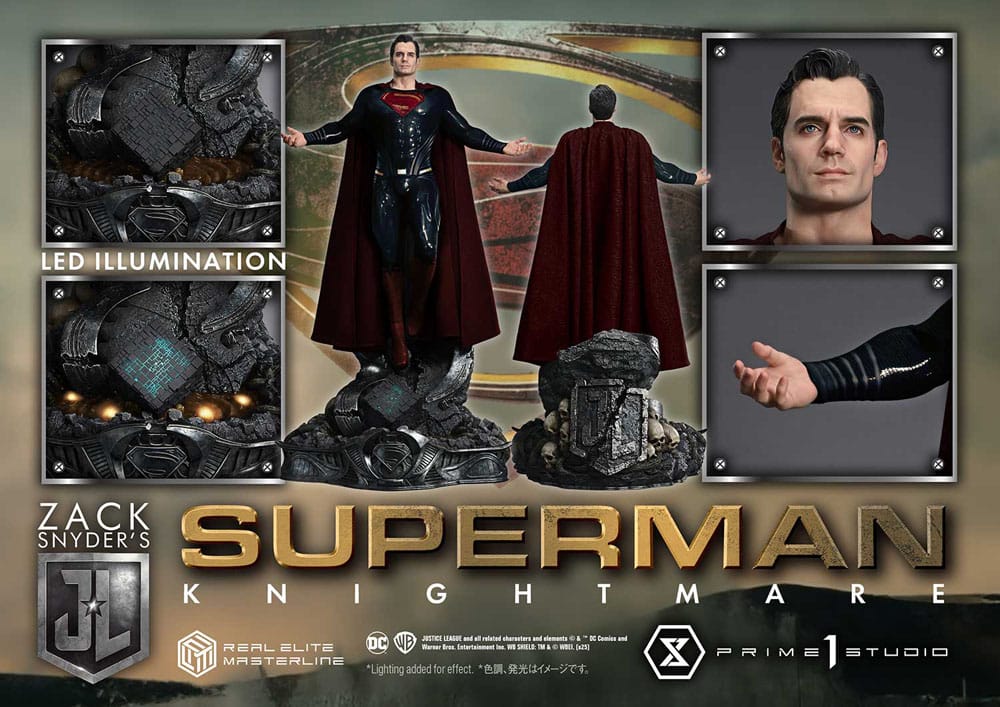Zack Snyder's Justice League Real Elite Masterline Series Statue 1/3 Superman Knightmare Color Edition 95 cm - Image 5