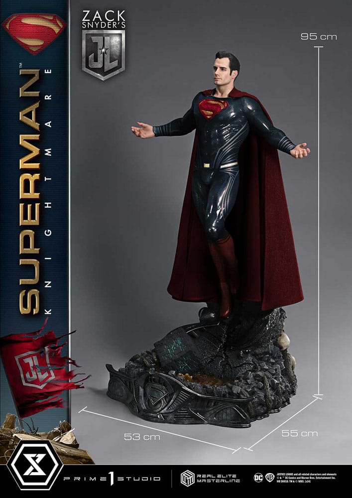 Zack Snyder's Justice League Real Elite Masterline Series Statue 1/3 Superman Knightmare Color Edition 95 cm - Image 8