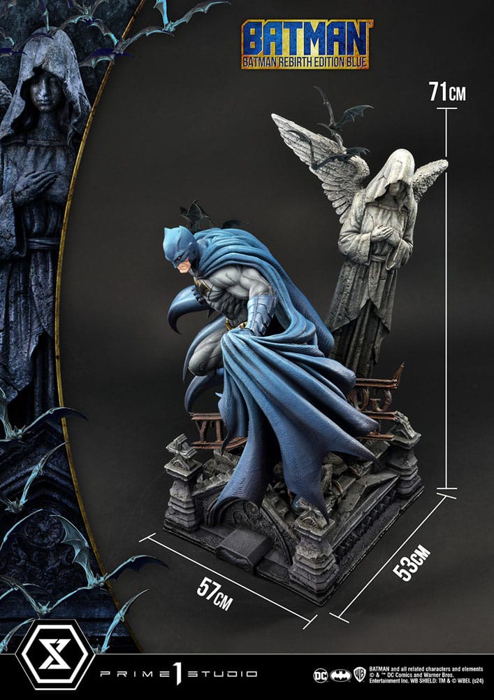 Batman Ultimate Premium Masterline Series Statue 1/4 Batman Rebirth Edition Blue Deluxe Bonus Version 71 cm - Bild 14