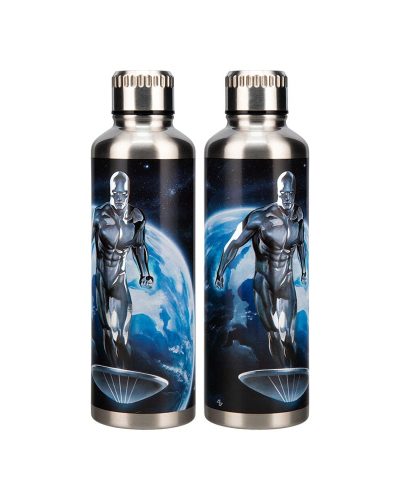 Fantastic Four Metal Water Bottle Silver Surfer