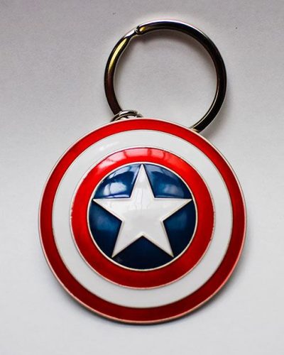 Marvel Comics Metal Keychain Captain America Shield
